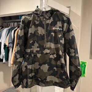 Mens Champion Olive Camo Stadium Jacket Men's Size S